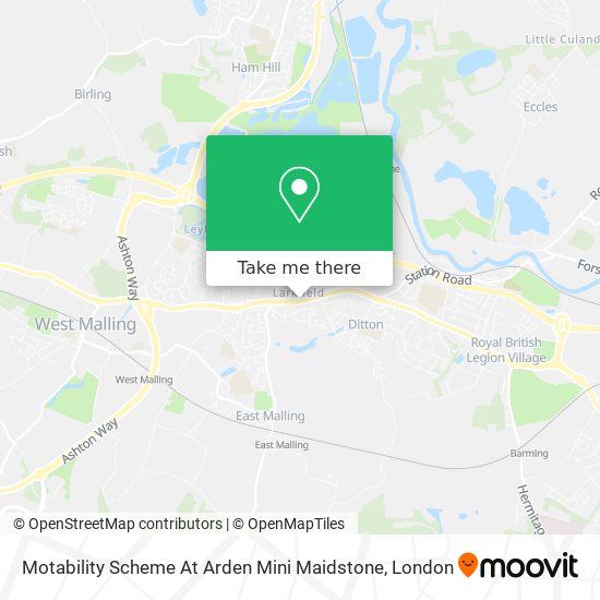 Motability Scheme At Arden Mini Maidstone map