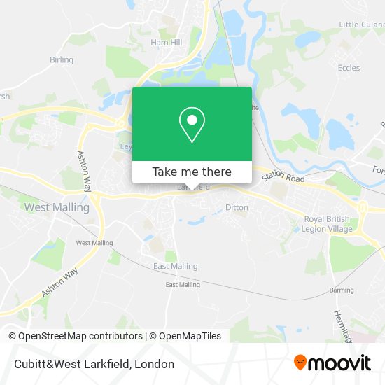 Cubitt&West Larkfield map