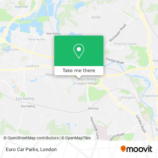 Euro Car Parks map