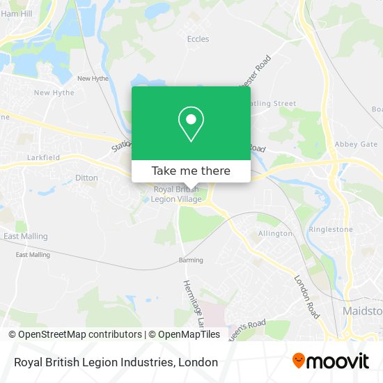 Royal British Legion Industries map