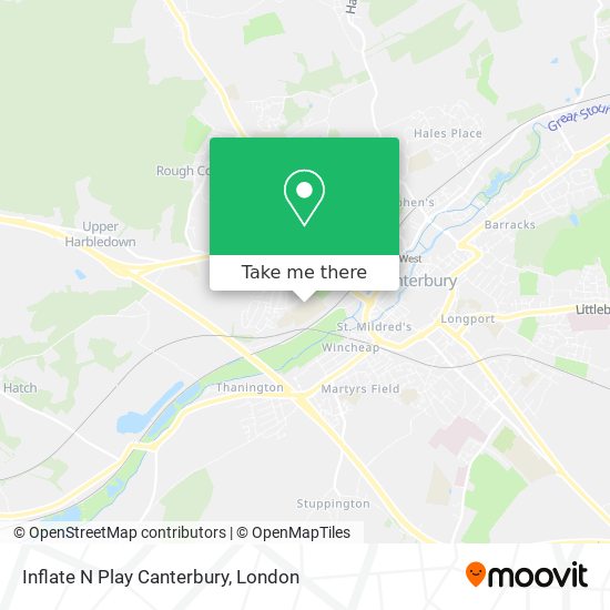 Inflate N Play Canterbury map