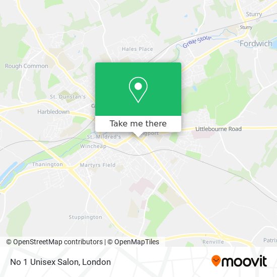 No 1 Unisex Salon map