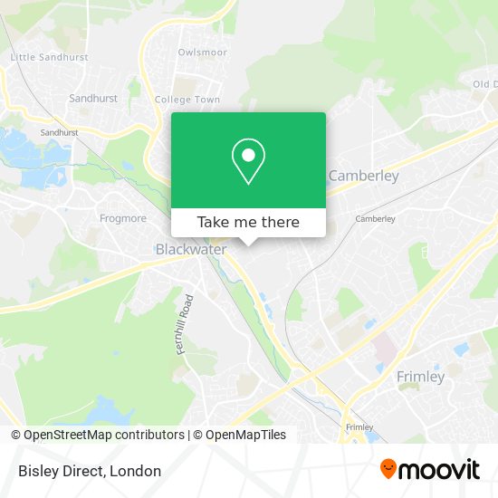 Bisley Direct map
