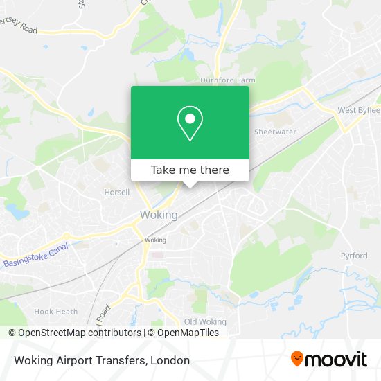 Woking Airport Transfers map
