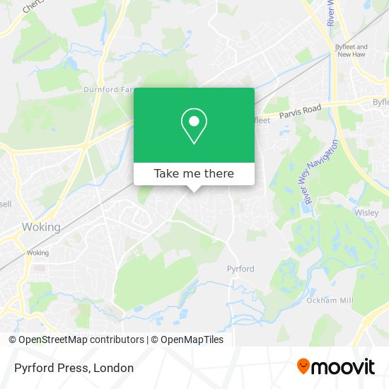 Pyrford Press map