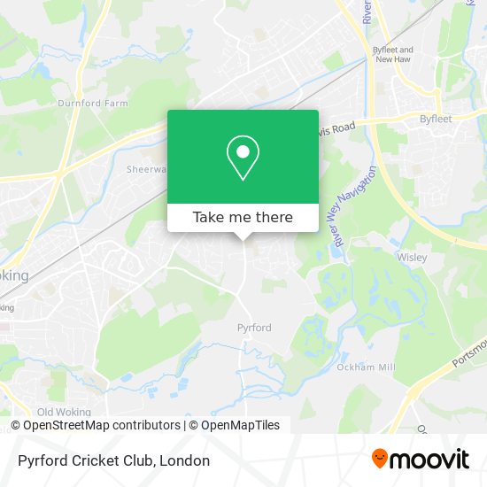 Pyrford Cricket Club map