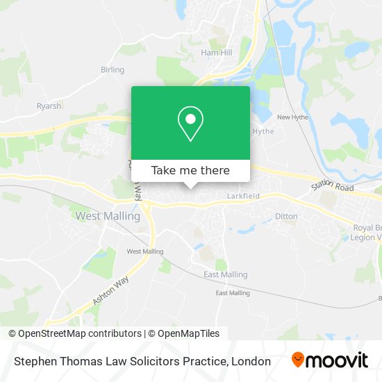 Stephen Thomas Law Solicitors Practice map