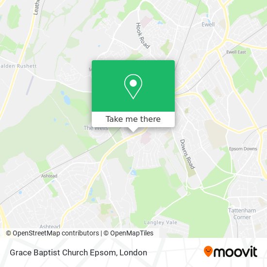 Grace Baptist Church Epsom map