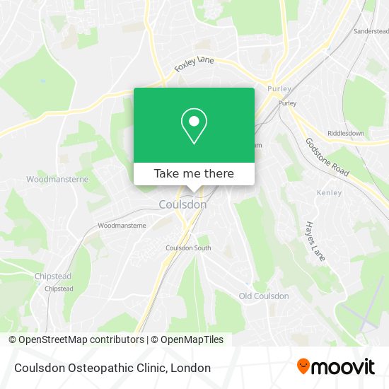 Coulsdon Osteopathic Clinic map