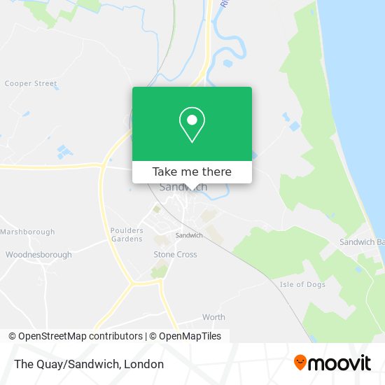 The Quay/Sandwich map