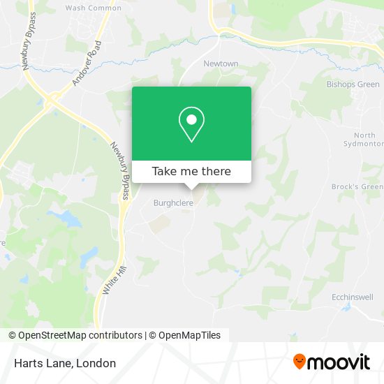 Harts Lane map