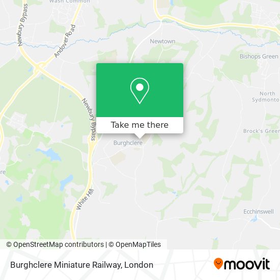 Burghclere Miniature Railway map