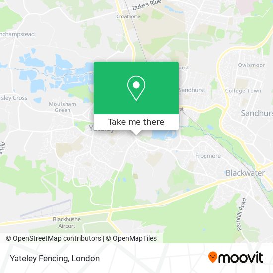 Yateley Fencing map