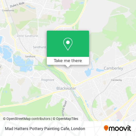 Mad Hatters Pottery Painting Cafe map
