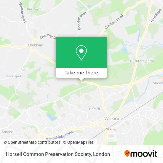 Horsell Common Preservation Society map