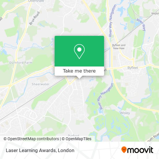 Laser Learning Awards map