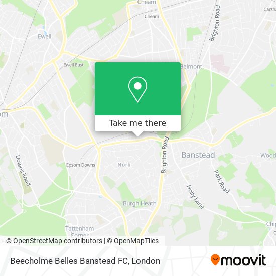 Beecholme Belles Banstead FC map