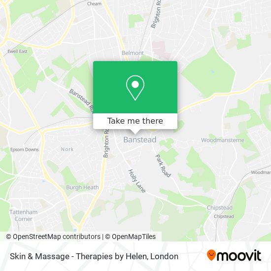 Skin & Massage - Therapies by Helen map