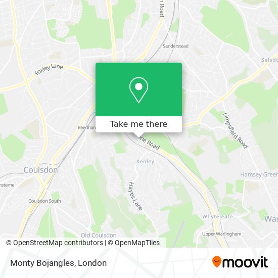 Monty Bojangles map