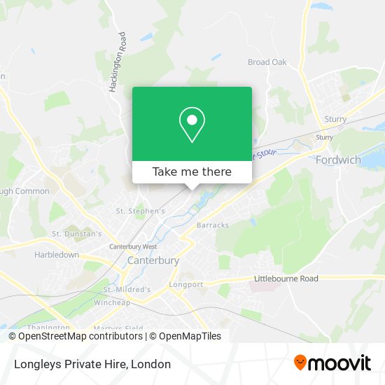 Longleys Private Hire map