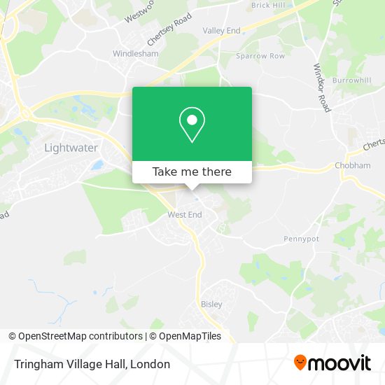 Tringham Village Hall map