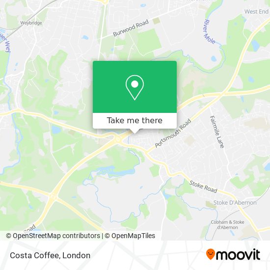 Costa Coffee map