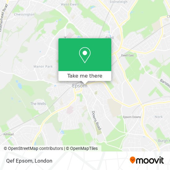 Qef Epsom map