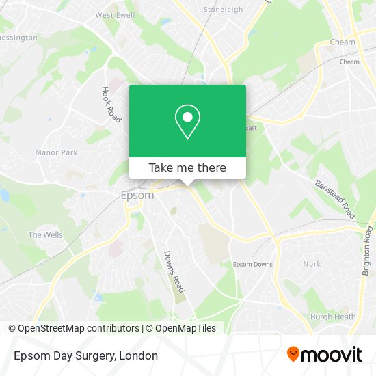 Epsom Day Surgery map
