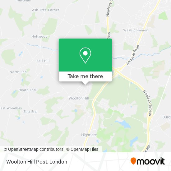 Woolton Hill Post map