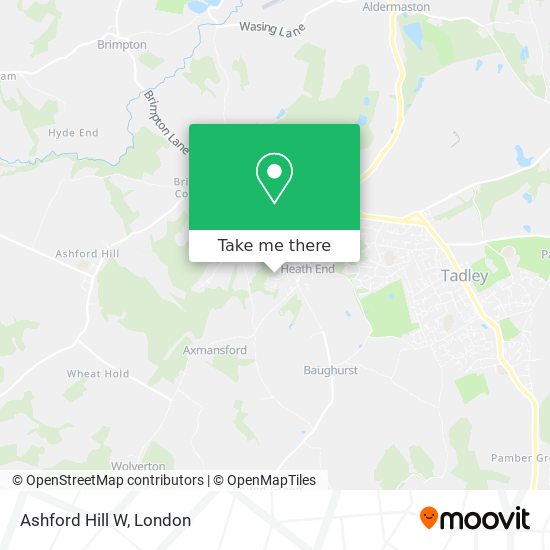 Ashford Hill W map