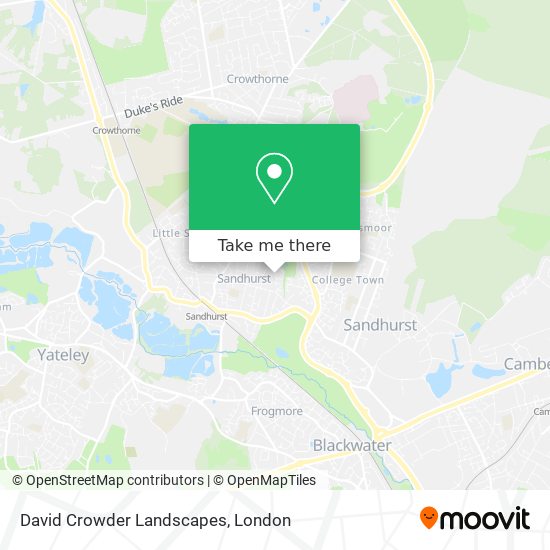 David Crowder Landscapes map