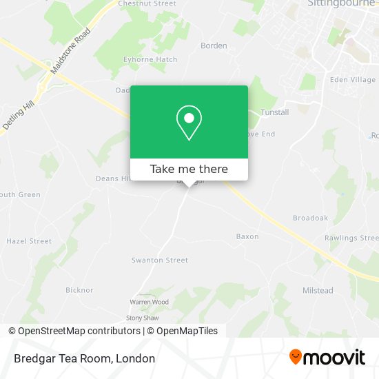 Bredgar Tea Room map