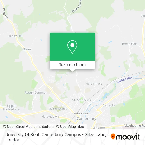 How to Get to Universty Of Kent, Canterbury Campus - Giles Lane by Bus ...