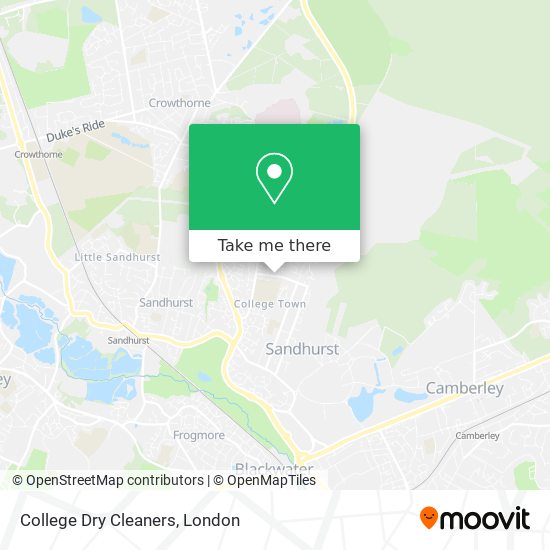 College Dry Cleaners map