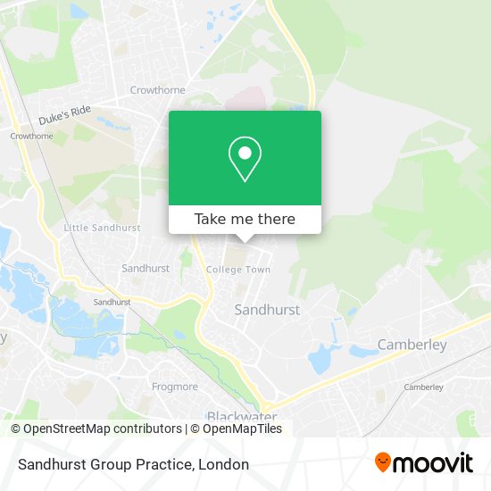 Sandhurst Group Practice map