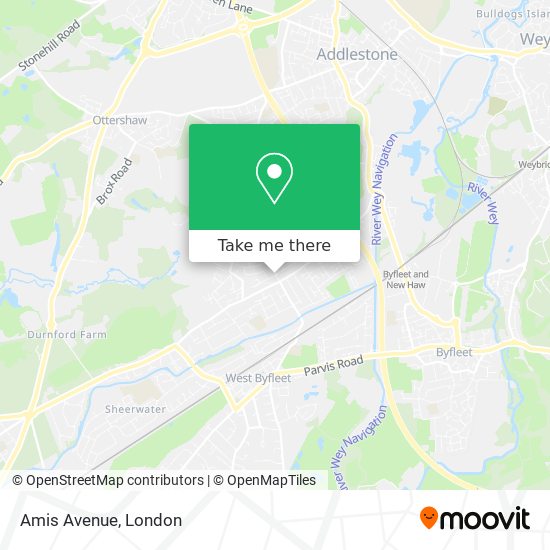 Amis Avenue map