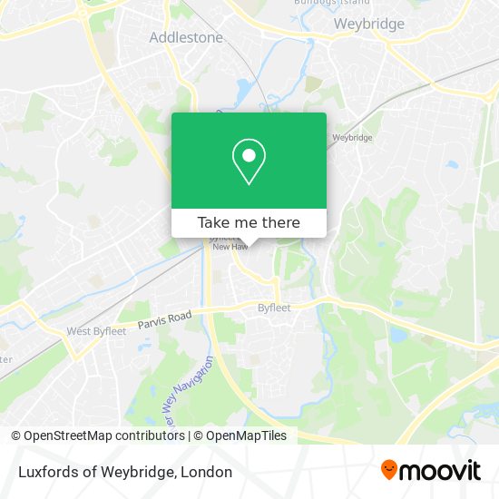 Luxfords of Weybridge map