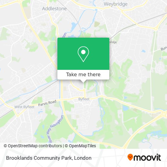 Brooklands Community Park map