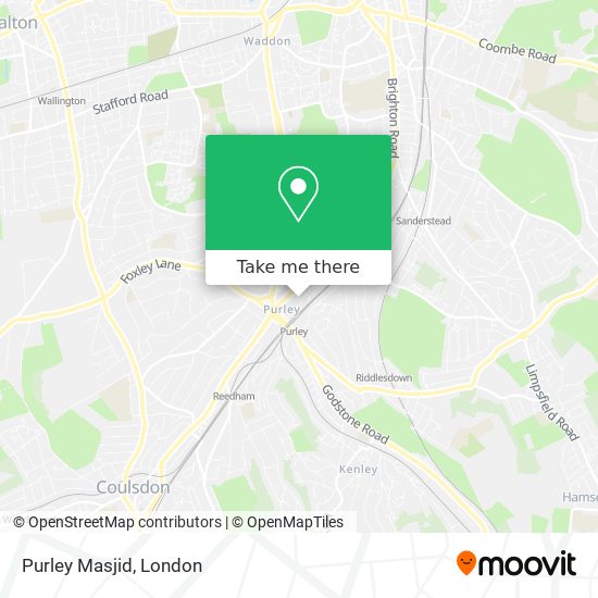 Purley Masjid map