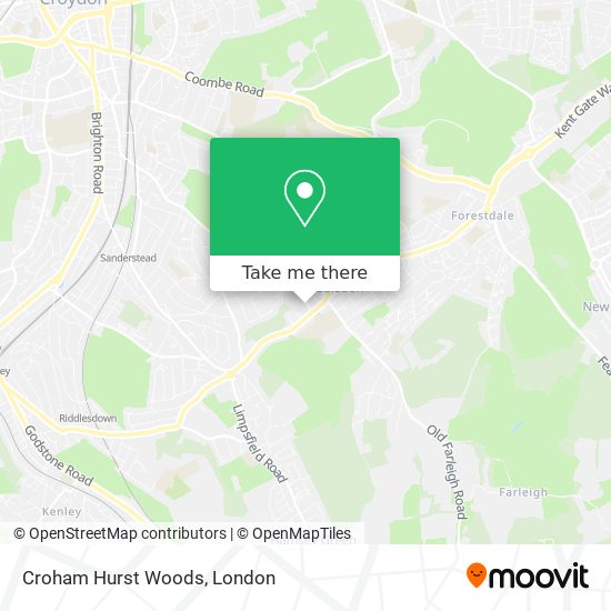 Croham Hurst Woods map