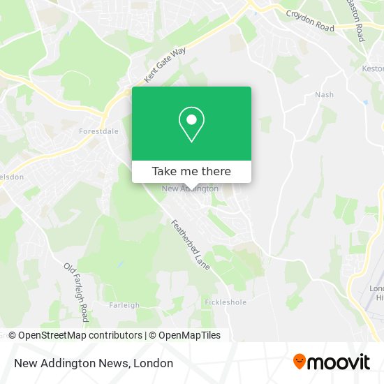 New Addington News map