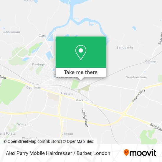 Alex Parry Mobile Hairdresser / Barber map