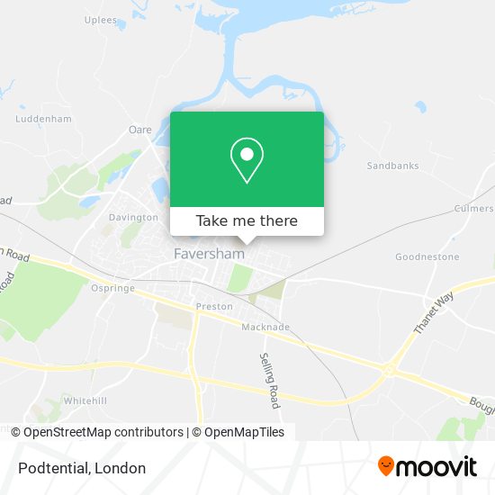 Podtential map