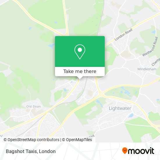 Bagshot Taxis map