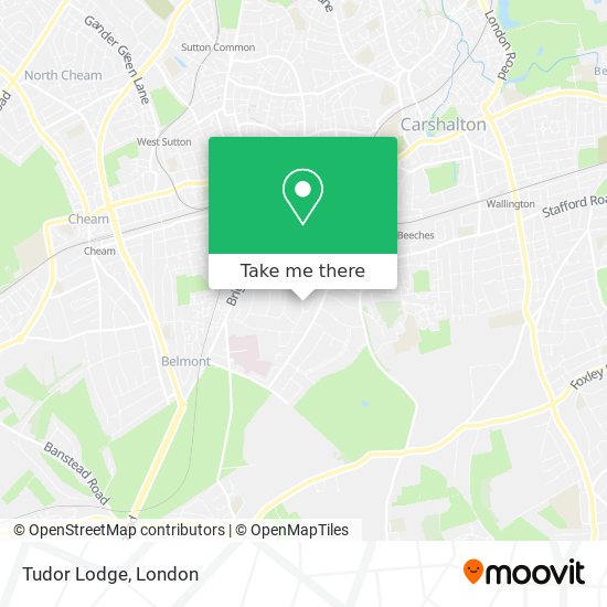 Tudor Lodge map