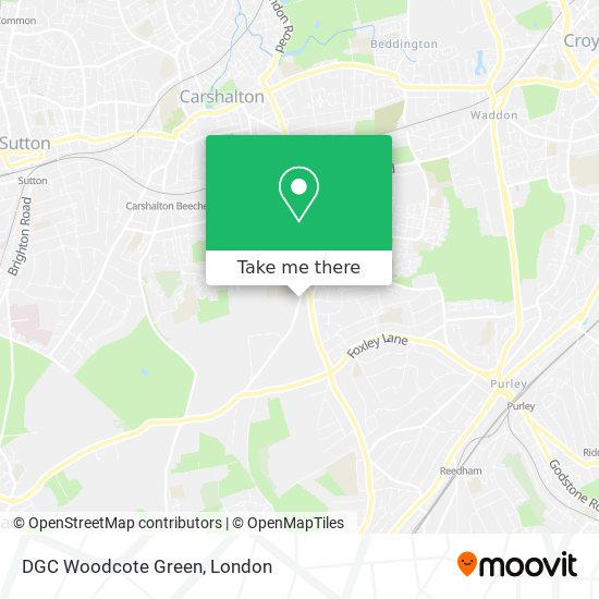 DGC Woodcote Green map