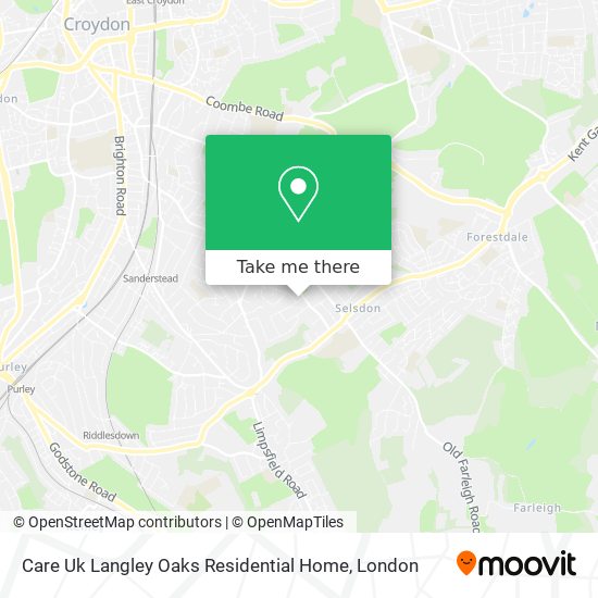 Care Uk Langley Oaks Residential Home map