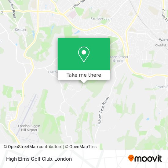 High Elms Golf Club map