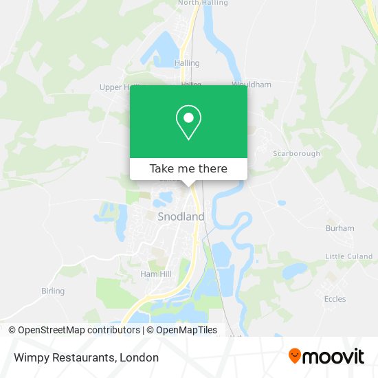 Wimpy Restaurants map