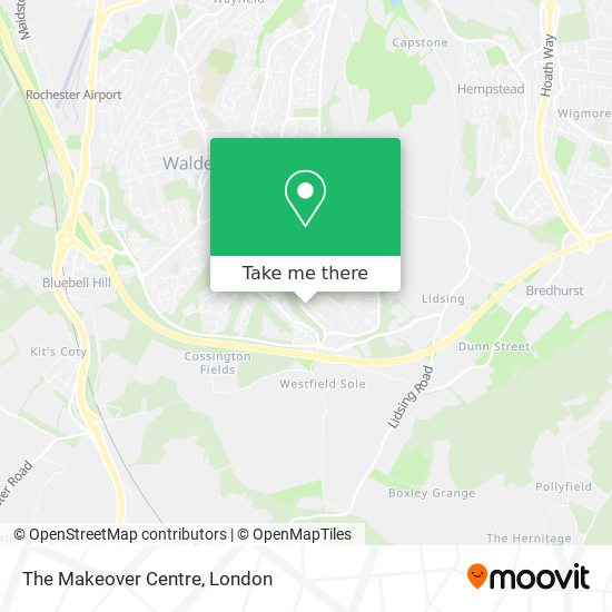 The Makeover Centre map